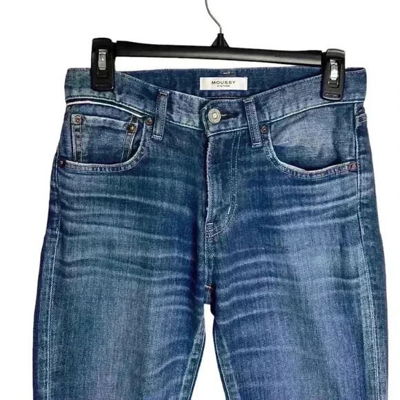 MOUSSY VINTAGE Warren Skinny Straight Jeans 25 - Picture 2 of 11